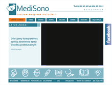 Tablet Screenshot of medisono.pl